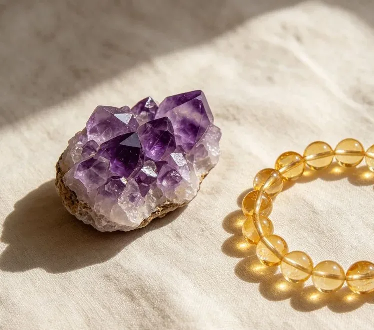 Amethyst and Citrine: Two Colors, Two Moods