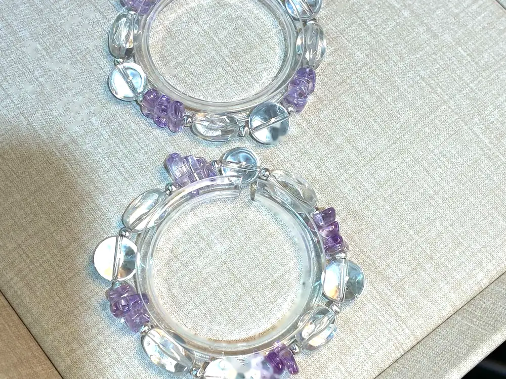 Clear Quartz Plain Bracelet